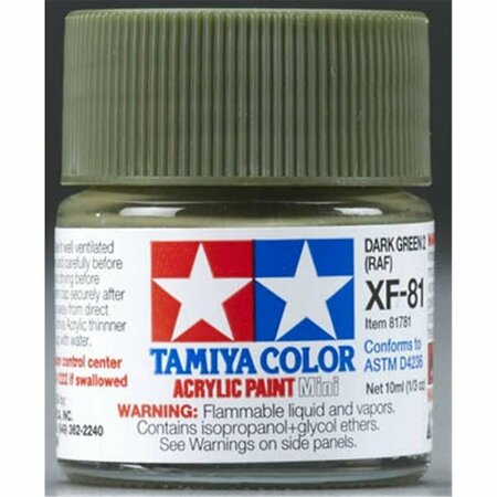 TAMIYA PAINT XF-81 Acrylic Mini Dark Green TAM81781